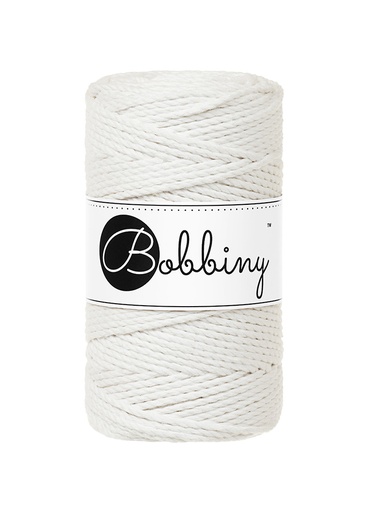Corde Macramé Torsadé 3mm Bobbiny - Couleur Off White
