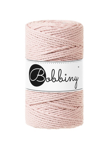 Corde Macramé Torsadé 3mm Bobbiny - Couleur Pastel Pink