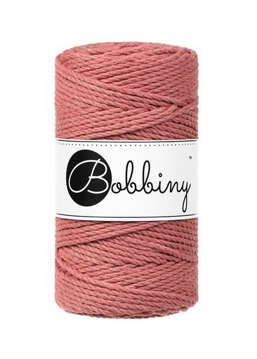 Corde Macramé Torsadé 3mm Bobbiny - Couleur Peony