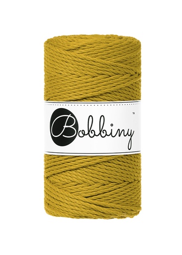 Corde Macramé Torsadé 3mm Bobbiny - Couleur Spicy Yellow