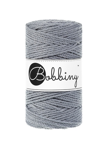 Corde Macramé Torsadé 3mm Bobbiny - Couleur Steel