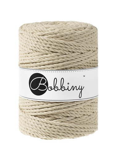 Corde Macramé Torsadé 5mm Bobbiny - Couleur Beige