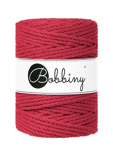 Corde Macramé Torsadé 5mm Bobbiny - Couleur Classic Red