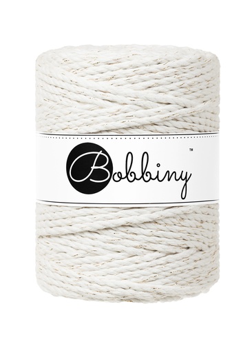 Corde Macramé Torsadé 5mm Bobbiny - Couleur Golden Natural