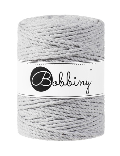 Corde Macramé Torsadé 5mm Bobbiny - Couleur Light Grey