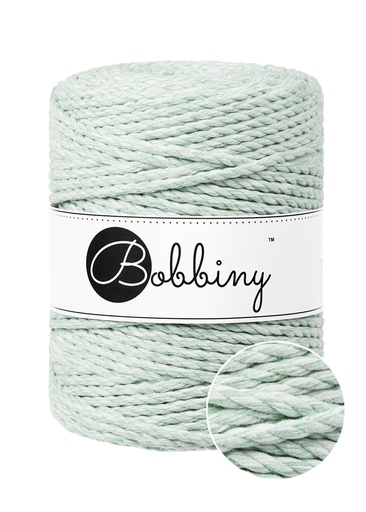 Corde Macramé Torsadé 5mm Bobbiny - Couleur Mint Shake