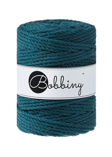 Corde Macramé Torsadé 5mm Bobbiny - Couleur Peacock Blue