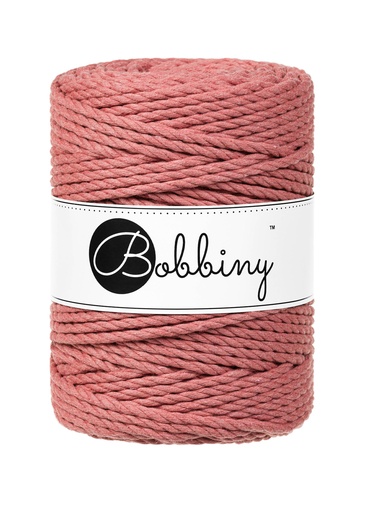 Corde Macramé Torsadé 5mm Bobbiny - Couleur Peony