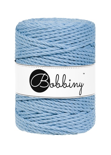Corde Macramé Torsadé 5mm Bobbiny - Couleur Perfect Blue