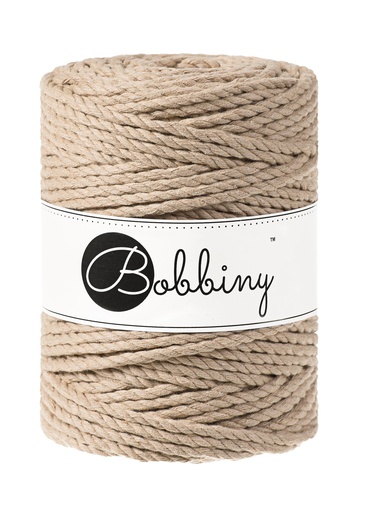 Corde Macramé Torsadé 5mm Bobbiny - Couleur Sand
