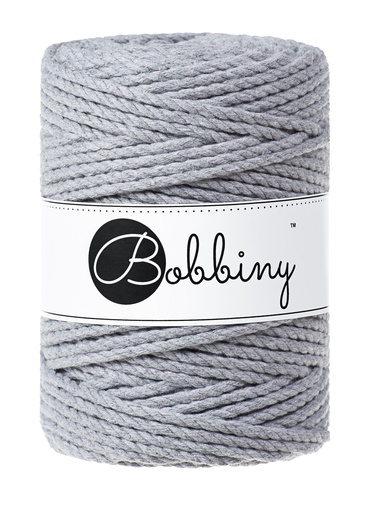 Corde Macramé Torsadé 5mm Bobbiny - Couleur Silver