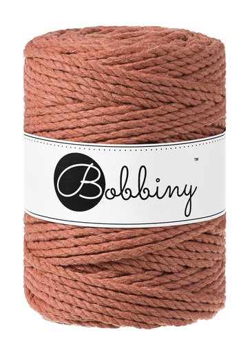 Corde Macramé Torsadé 5mm Bobbiny - Couleur Terracotta