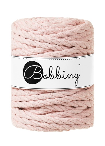 Corde Macramé Torsadé 9mm Bobbiny - Couleur Pastel Pink