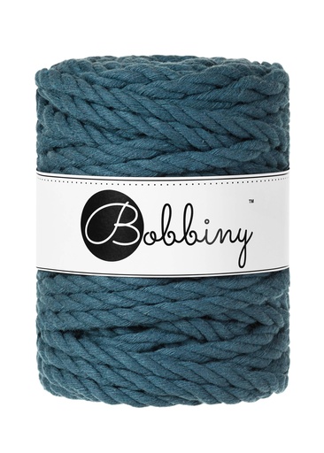 Corde Macramé Torsadé 9mm Bobbiny - Couleur Peacock Blue