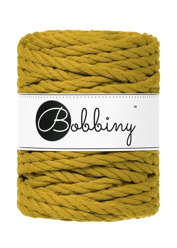 Corde Macramé Torsadé 9mm Bobbiny - Couleur Spicy Yellow