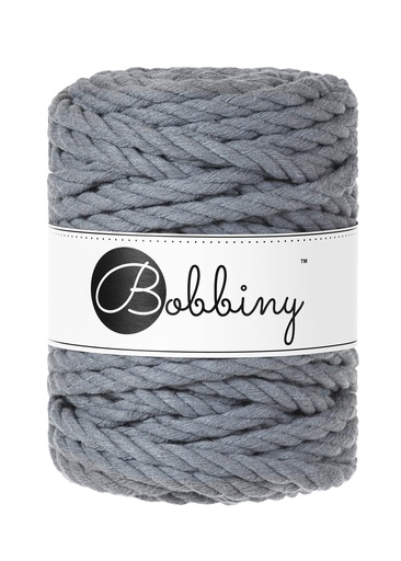 Corde Macramé Torsadé 9mm Bobbiny - Couleur Steel