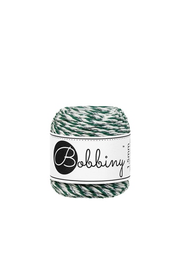 Corde Macramé Torsadé 1,5mm Bobbiny - Couleur Holiday Silver