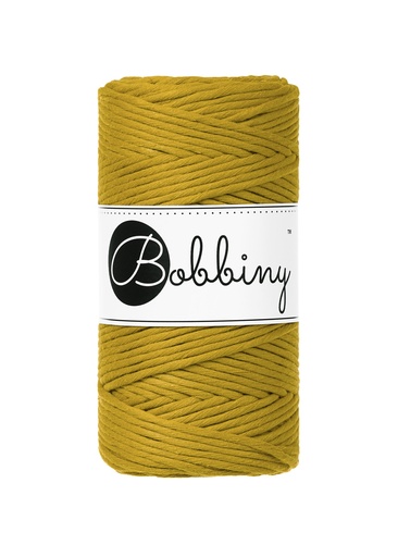 Corde Macramé Peigné 3mm Bobbiny - Couleur Spicy Yellow