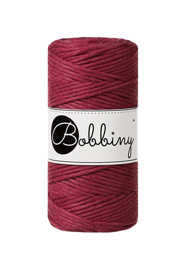 Corde Macramé Peigné 3mm Bobbiny - Couleur Wine Red