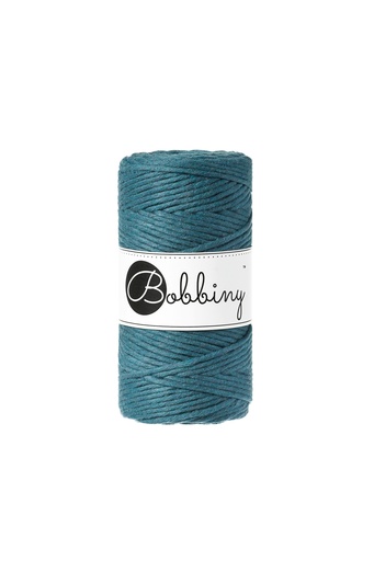 Corde Macramé Peigné 3mm Bobbiny - Couleur Peacock Blue