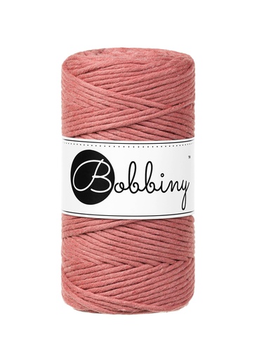 Corde Macramé Peigné 3mm Bobbiny - Couleur Peony